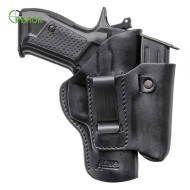 Кобура внутрішньобрючна A-line К1+ для Форт-12 з підсумком під магазин, шкіряна формована