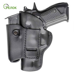Кобура внутрішньобрючна A-line К1+ для Форт-12 з підсумком під магазин, шкіряна формована Кобура внутрішньобрючна A-line К1+ для Форт-12 з підсумком під магазин, шкіряна формована