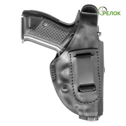 Кобура поясна A-line К3 для Форт-12, шкіряна формована тришарова зі скобою