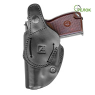 Кобура поясна A-line К3 для ПМ, шкіряна формована тришарова зі скобою