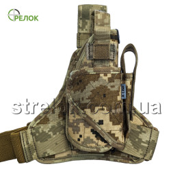 Кобура універсальна, стегнова, з підсумком для магазину A-line СМ16 піксель ММ-14