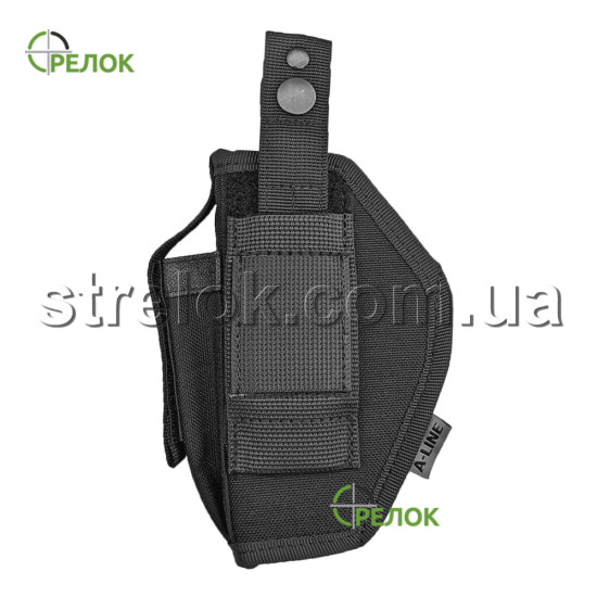 Кобура поясна A-line Т5 для Glock з підсумком під магазин чорна