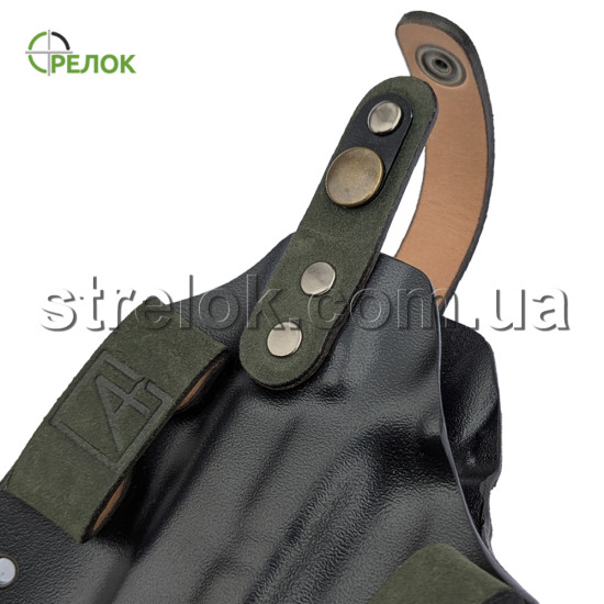 Кобура A-line ПК9С пластикова, поясна для Глок мультикам