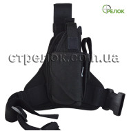 Кобура універсальна, стегнова, з підсумком для магазину A-line СМ16 чорна