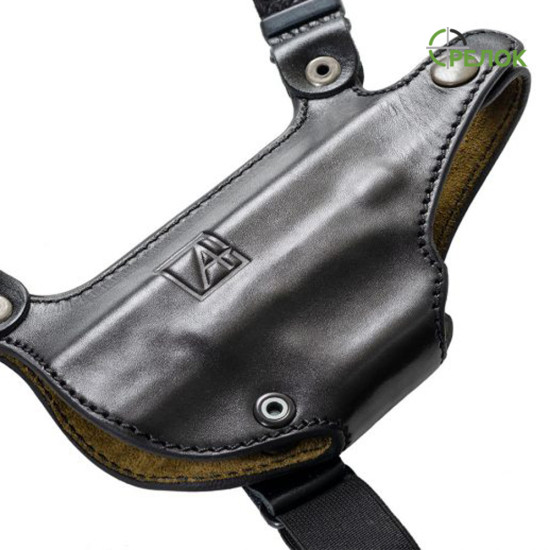 Кобура шкіряна A-line 1КП2+2м підплечна з підсумком під 2 магазини для Glock