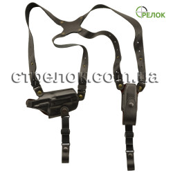 Кобура A-line 1КП2+ шкіряна, підплечна з подсумком під магазин для Форт-12