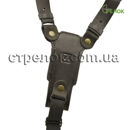 Кобура A-line 1КП2+ шкіряна, підплечна з подсумком під магазин для Форт-12
