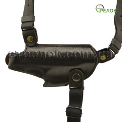 Кобура A-line 1КП2+ шкіряна, підплечна з подсумком під магазин для ПМ