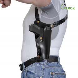 Кобура підплічна A-line 3КП4 для Glock, шкіряна вертикальна