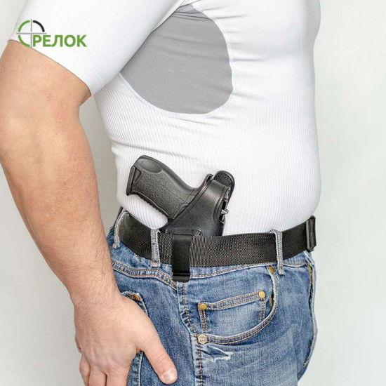 Кобура A-line 3КУ3 підплечна/поясна/внутрібрючна шкіряна для FLARM TQ1