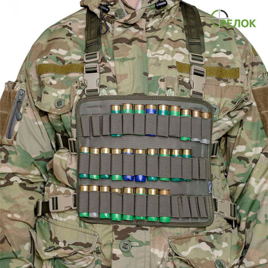 Нагрудник A-line М71 синтетичний (12/16 калібр, 36 патронів) хакі