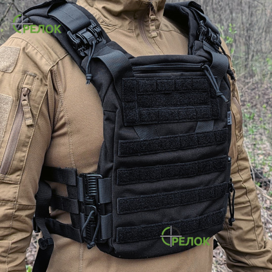 Плитоноска A-line Plate Carrier зі швидким скиданням чорна