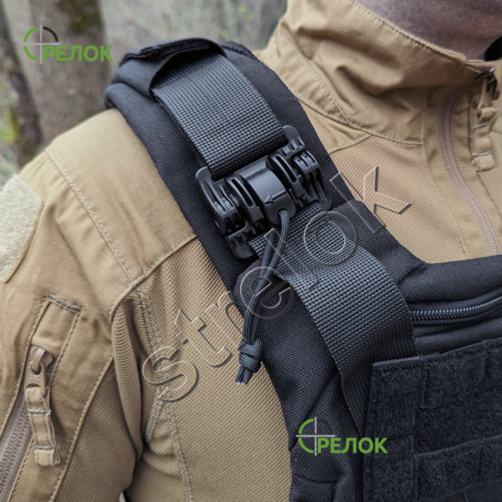 Плитоноска A-line Plate Carrier зі швидким скиданням чорна