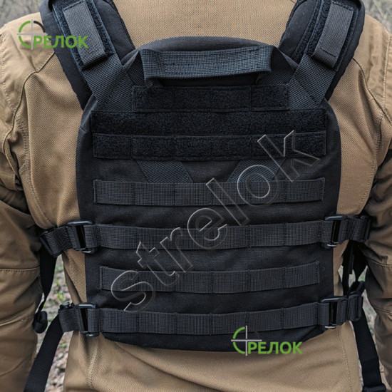 Плитоноска A-line Plate Carrier зі швидким скиданням чорна