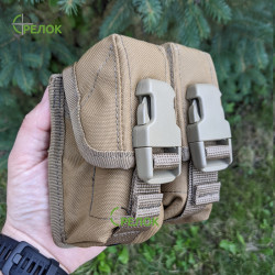 MOLLE-сумісний підсумок A-line СМ2 для двох гранат, койот
