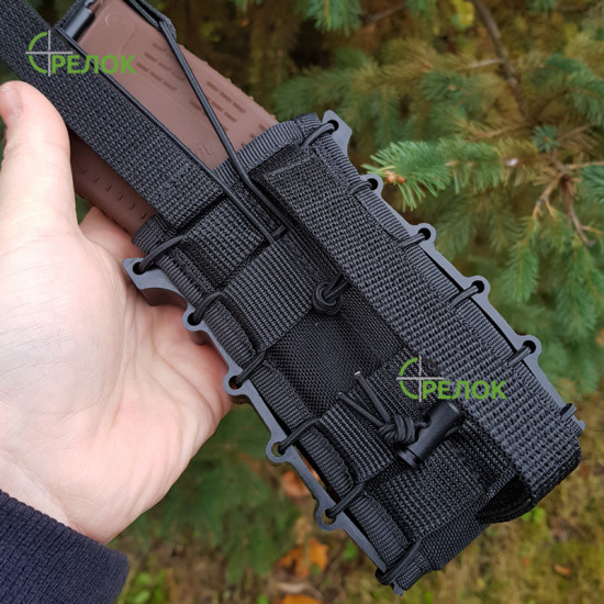 Відкритий подсумок для одного магазину АК/AR A-line СМ64 олива