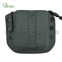 Підсумок відкритий A-line ПП51С для 2 магазинів АПС, пластиковий олива