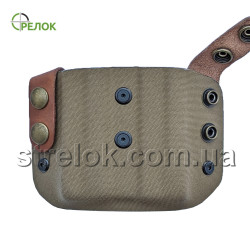 Підсумок відкритий A-line ПП51С для 2 магазинів ПМ, пластиковий койот