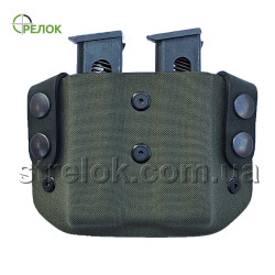 Підсумок відкритий A-line ПП51С для 2 магазинів ПМ, пластиковий олива