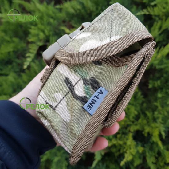 MOLLE-сумісний підсумок A-line СМ2 для двох гранат, мультикам MOLLE-сумісний підсумок A-line СМ2 для двох гранат, мультикам