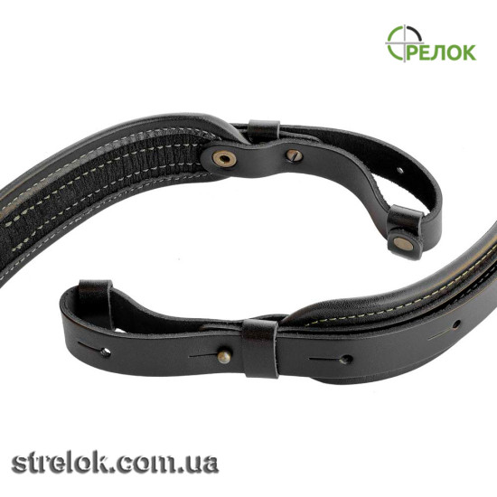 Ремінь для зброї шкіряний A-line М411 чорний Ремінь для зброї шкіряний A-line М411 чорний