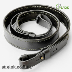Ремінь для зброї шкіряний A-line М43 чорний