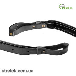 Ремінь для зброї шкіряний A-line М43 чорний Ремінь для зброї шкіряний A-line М43 чорний