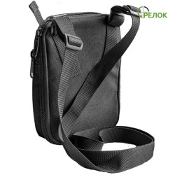 Сумка синтетическая плечевая/поясная с кобурой A-line А14, черная
