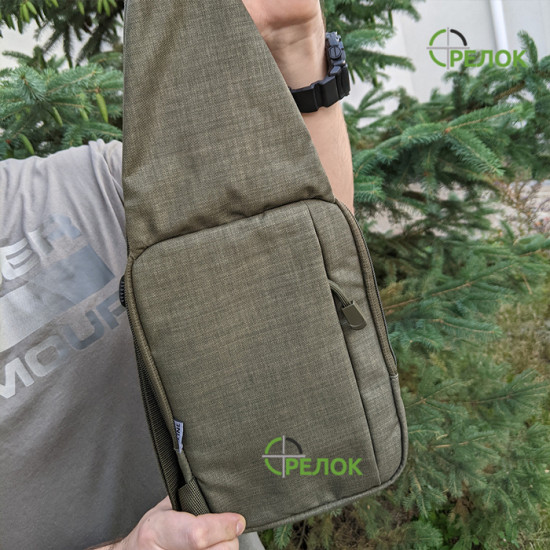 Сумка синтетична плечова із кобурою A-line А33, олива Сумка синтетична плечова із кобурою A-line А33, олива