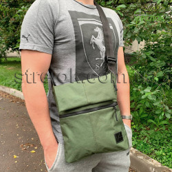 Сумка синтетична плечова із кобурою A-line А41, олива