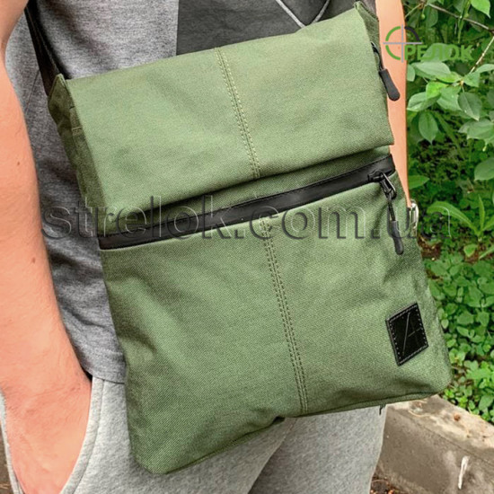 Сумка синтетична плечова із кобурою A-line А41, олива Сумка синтетична плечова із кобурою A-line А41, олива