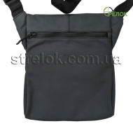 Сумка синтетична плечова із кобурою A-line А41, темно-сіра