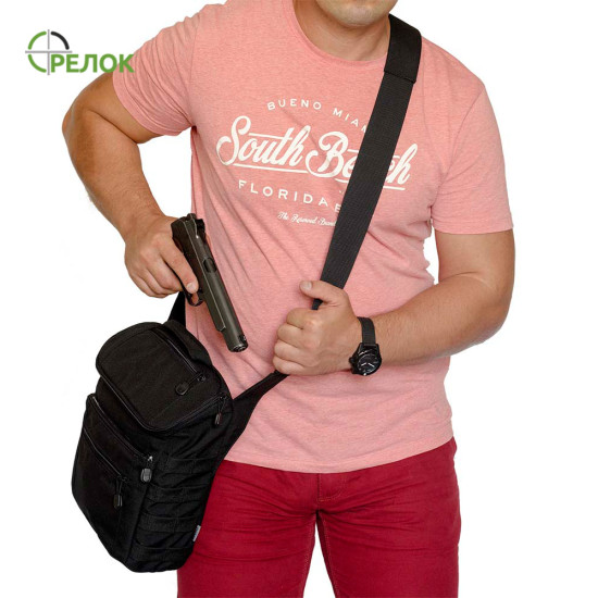 Плечова СУМКА-КОБУРА A-line А42 чорна Плечова СУМКА-КОБУРА A-line А42 чорна