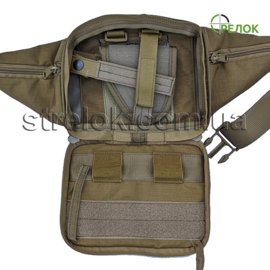 Сумка синтетична поясна з кобурою A-line A3, койот Сумка синтетична поясна з кобурою A-line A3, койот