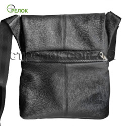 Сумка шкіряна плечова з кобурою A-line А40, чорна