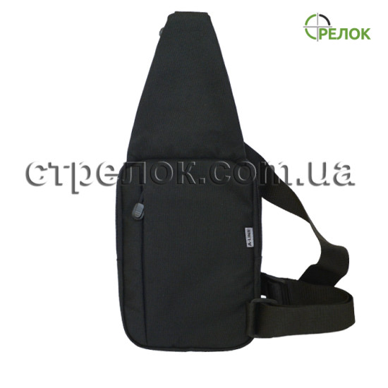 Сумка синтетична плечова з кобурою A-line А33, чорна (для шульги)