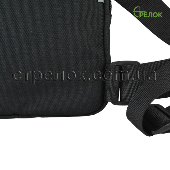 Сумка синтетична плечова з кобурою A-line А33, чорна (для шульги)