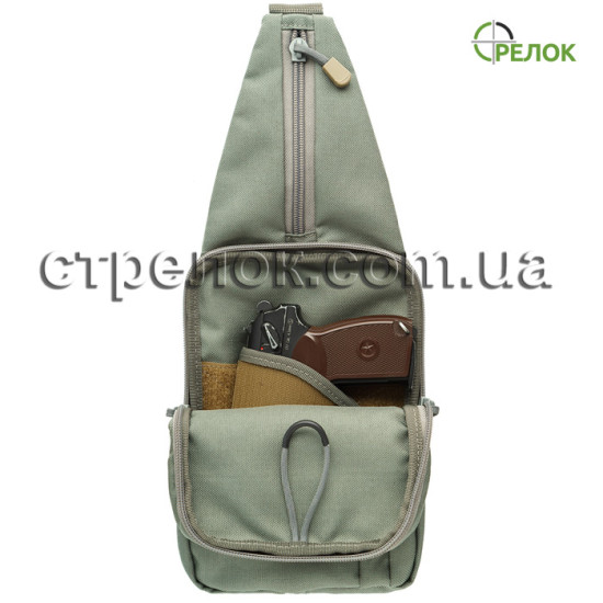 Сумка синтетична плечова з кобурою A-line А33, сіра