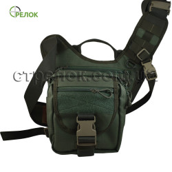 Сумка синтетическая плечевая с кобурой A-line А37, олива