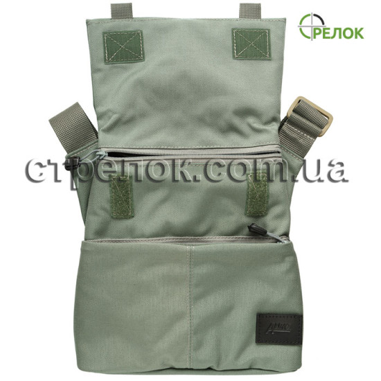 Сумка синтетическая плечевая с кобурой A-line А39, серая