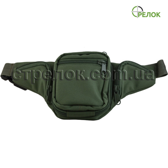 Сумка синтетическая поясная с кобурой A-line А32, олива