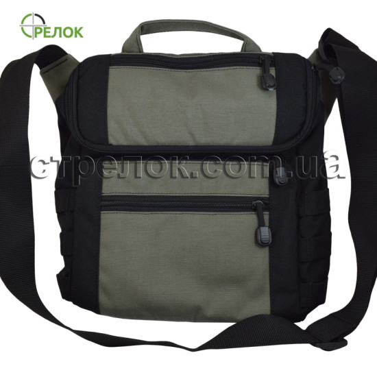 Сумка тактическая с кобурой A-line А42 серо-черная