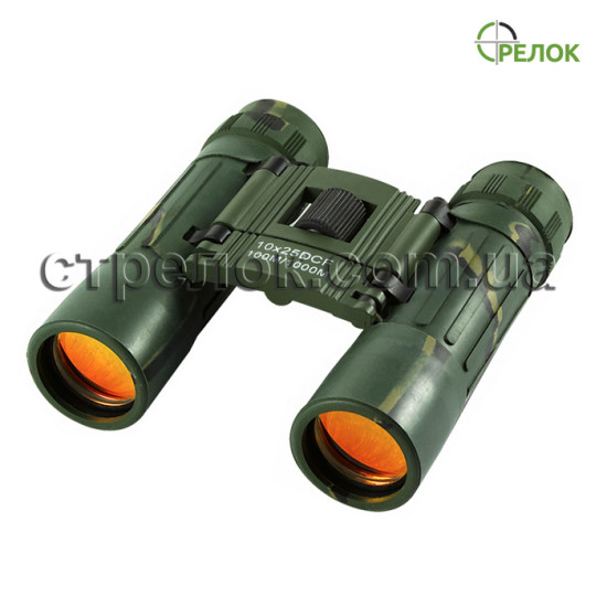 Бинокль 10x25 - Tasco (green)