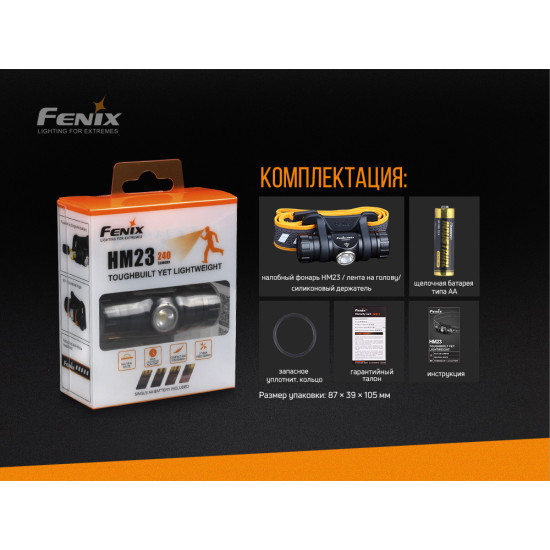 Налобний ліхтар Fenix HM23