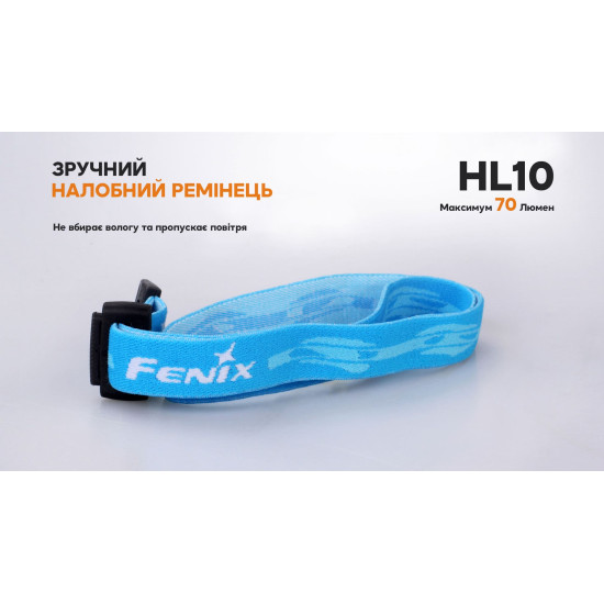 Налобний/ручний ліхтар Fenix HL10, чорний