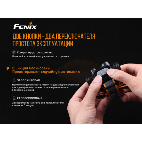 Налобний ліхтар Fenix HM65R