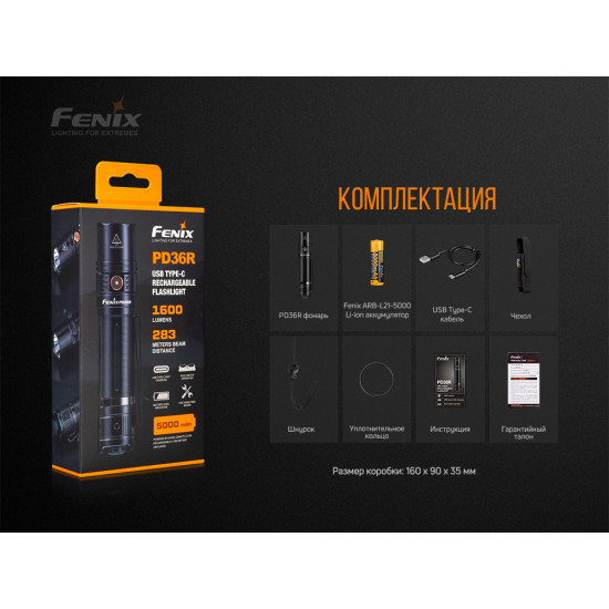 Ліхтар Fenix PD36R