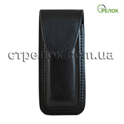 Чехол для ножа, кожаный черный