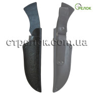 Кожаный чехол с тиснением №2 (черный)