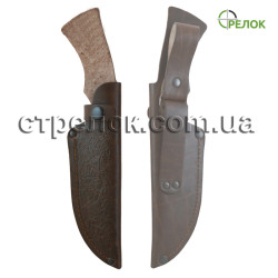 Кожаный чехол с тиснением №2 (коричневый)